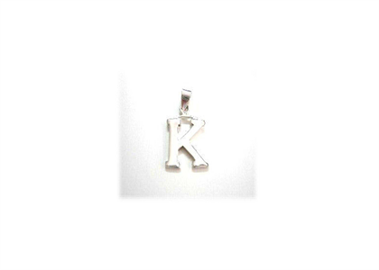 Rhodium Plated | Alphabet Pendants